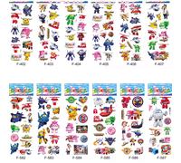 Lot de 12 feuilles de stickers muraux en vinyle 3D Mickey Minnie Mouse pour décoration de chambre d'enfant~00404