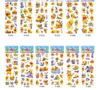 Lot de 12 feuilles de stickers muraux en vinyle 3D Mickey Minnie Mouse pour décoration de chambre d'enfant~00399