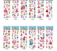 Lot de 12 feuilles de stickers muraux en vinyle 3D Mickey Minnie Mouse pour décoration de chambre d'enfant~00395
