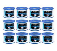 Lot de 12 filtres de rechange PureSpa de type S1 pour cartouches de piscine Easy Set, filtre pour spa S1, filtre spa 11692