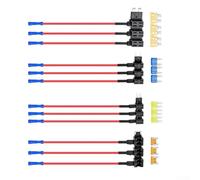 Lot de 12 fusibles de circuit pour mini emplacements Micro2 Atm Apm avec fusibles assortis 12 V 24 V pour voitures, camions, bateaux et systèmes électriques RV. Connecteurs bleus