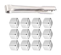 Lot de 12 glaçons réutilisables pour whisky, pierres à whisky, sans dilution, pour maison, appartement, bar, réunion, bière, champagne