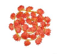 Lot de 12 guirlandes de feuilles décoratives extérieures - 2,4 m | 12 brins de 2,4 m, design résistant aux intempéries, idéal pour le jardin, la terrasse, l'extérieur, durable
