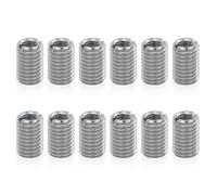 Lot de 12 inserts filetés - Écrou de réduction - M8 à M12 - En acier inoxydable - Inserts filetés intérieurs - Réparation - Pour l'aéronautique, l'automobile, la construction de moules, l'éclairage,
