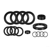 Lot de 12 joints en silicone anti-fuite noirs de 3,8 cm, idéal pour les valves à piston Intex, rondelles toriques robustes pour plusieurs pompes de piscine Intex