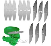 Lot de 12 Lames de Rechange en mtal de 14 cm pour Coupe-Bordure Lames en mtal pour dbroussailleuse s PIECE DETACHEE OUTIL DE JARDIN