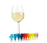Lot De 12 Marque-Verres Ventouse Party People