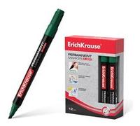 LOT de 12 Marqueur Permanent Erichkrause P-300 - Pointe biseautée - Résistant à l'eau et aux UV - Couleur Vert Vert G