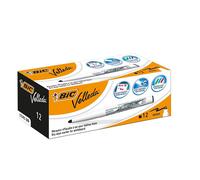 Lot de 12 marqueurs effaçable - Velleda 1741 - Noir - Bic - Pointe moyenne coniq