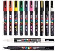 Lot de 12 marqueurs Posca PC-3M pointe fine conique G