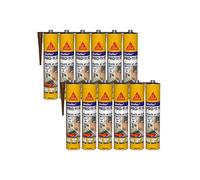 Lot de 12 mastics colle SIKA Sikaflex PRO 11 FC Purform - Marron - 300ml