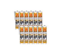Lot de 12 mastics silicone SIKA Sikaseal-185 Menuiserie - Blanc PVC - 300ml