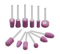 Lot de 12 meules à tête plate en céramique for meule pointe montée, abrasives for outils électriques réparation du métal wanglan