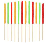 Lot de 12 mini plumeaux en microfibre : multicolore, tête en polyester lavable + suceur plat - Idéal pour la maison, les fenêtres de voiture et les plus petites pièces, brosse de nettoyage universelle