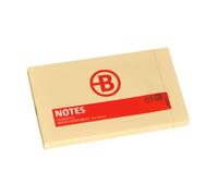 Lot de 12 - Notes repositionnables jaunes Bruneau 75 x 125 mm - bloc de 100 feuilles - Notes unies - Bruneau