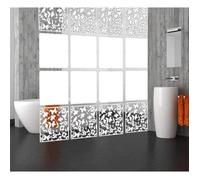 Lot de 12 panneaux décoratifs séparateurs de pièce en PVC à suspendre Blanc+Blanc plein,Séparateur de Pièces pour Mur, Paravent