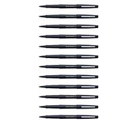Lot de 12 Papermate Nylon - Stylo feutre encre noire - boite 12 - taille M