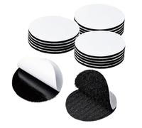 Lot de 12 pastilles adhésives double face de 50 mm à crochet et boucle, pastilles adhésives rondes pour tapis, tapis, photo, artisanat, projets de bricolage