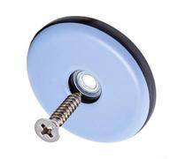 Lot de 12 patins coulissants robustes pour meubles en bois dur pour carrelage, moquette, patins mobiles silencieux avec fond PTFE bleu en plastique ABS de 19 mm à 65 mm Tailles assorties Lot de 12