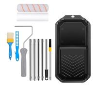 Lot de 12 petits rouleaux de peinture multi-usages avec cavité | Matériaux robustes avec bords creux pour une peinture efficace sur les murs et les armoires, les projets d'amélioration de la