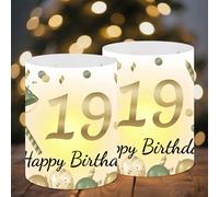 Lot de 12 Photophore Bougie Decoration Anniversaire 19 Ans Bougie 19 Ans Femme Birthday Décoration De Table Pour Bougies Anniversaire Happy Birthday