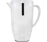 Lot de 12 pichet à anse, broc, carafe avec couvercle et bec, capacité 2.5 L- Diamètre 20/14 x Hauteur 24.4 cm -JUANIO - G