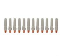 Lot de 12 pièces d'usure pour soudeuse MIG MAG | Lot de 12 pièces, 40 x 1,0 mm, pour AK15/MB-15, anti-escargot, alimentation précise du fil