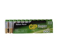 Lot de 12 Piles GP Batterie Super Alcaline 1.5V type AA/LR06