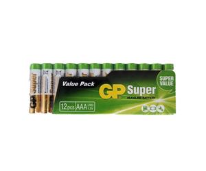 Lot de 12 Piles GP Batterie Super Alcaline 1.5V type AAA/LR03