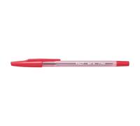 Pilot – Stylo-bille BP S F – Pointe fine, rechargeable, corps transparent – Lot de 12 rouges