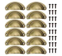 Lot de 12 Poignée de Meuble Coquille, Vintage, 80 mm