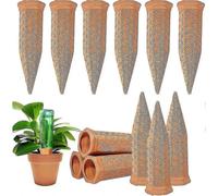 Lot de 12 pointes d'arrosage pour plantes en terre cuite, arroseur automatique pour plantes en bouteille de vin pour arroser les plantes d'intérieur et d'extérieur pendant les vacances.