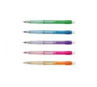 Lot de 12 Portemine en plastique Super Grip, mine 0,5 mm dureté HB, coloris assortis