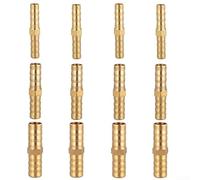 Lot de 12 raccords de tuyau en laiton - 6/8/10 mm - Embout droit