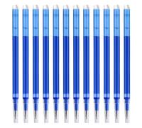 Lot De 12 Recharges Bleues Effaçables 0,7mm Pour Stylos Pilot Frixion, Erasable Pen Refills, Encre Thermosensible, Pointe De Qualité Japonaise, Idéal Pour Écriture Quotidienne Et Professionnelle