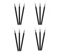 Lot de 12 recharges encre gel effaçable pour stylo R-Pen noir