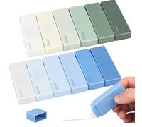 Lot de 12 rouleaux correcteurs colorés avec dégradé de couleur, mini ruban correcteur pour enfants, étudiants et employés de bureau, idéal pour les fournitures scolaires et les travaux de