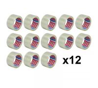 Lot De 12 Rubans Emballage Adhésif Transparent Tesa 66m X 50mm