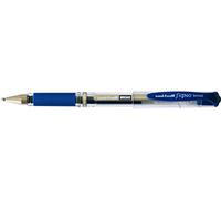 Uniball - Signo Broad - Stylo à bille - Pointe large - Encre gel Bleue - Corps avec grip + capuchon Lot de 12