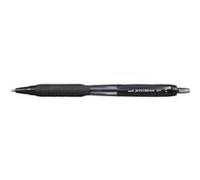 LOT de 12 Stylo à encre Uni-ball JetStream SXN-101-07 - Pointe sphérique 0,7 mm - Encre à séchage instantané - Idéal pour gauchers - Couleur noire