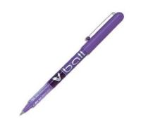 Pilot Pen Roller V-Ball 5 – Lot de 12, encre liquide, pointe extra fine 0,5 mm violet