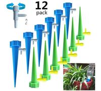 Lot de 12 systèmes d'arrosage Automatique à libération Lente Système d'irrigation pour Plantes d'intérieur Bonsaï