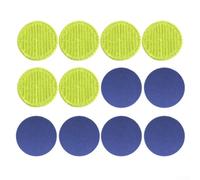 Lot de 12 tampons de rechange pour balai électrique de 16 cm pour une meilleure performance de nettoyage