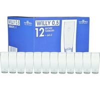 Lot de 12 verre à bière gradués willibecher 0,5 l
