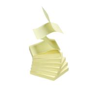 Lot de 12 - Z-notes repositionnables jaunes Bruneau 75 x 75 mm - bloc de 100 feuilles - Z-notes et autres recharges - Bruneau