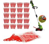 Lot de 120 lames de rechange en plastique pour coupe-bordure Einhell GC-CT 18/24 Li - 84 mm - Rouge