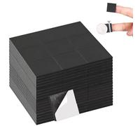 Lot de 120 plaquettes magnétiques autocollantes - 20 x 20 mm - Pour l'école, la famille, le bureau, le tableau blanc, le réfrigérateur, les affiches, les photos, les notes (noir)