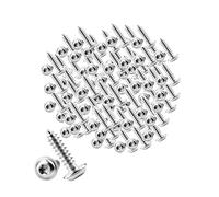 Lot de 120 vis à tôle M3, auto-taraudeuses, trempées, nickelées, pour métal et plastique, assortiment de vis universelles pour réparation professionnelle, projets de bricolage, résistantes à la