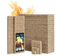Lot De 1200 Pièces Allume Feu Cube - Laine De Bois - 25 x 8 x 13 cm - Naturel - Allume Feu Barbecue - Cheminée Four Bois KOTARBAU