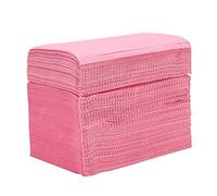 Lot de 125 nappes de tatouage absorbantes jetables en tissu de tatouage - de nettoyage imperméable - Nappe en papier double planche - Accessoires de tatouage - 45 x 33 cm - Rose